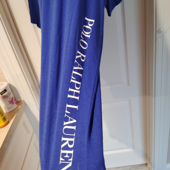 RALPH LAUREN POLO BLUE NWOT LOGO ON SIDE T SHIRT LARGE PREPPY CASUAL STREET WEAR - Picture 4 of 5